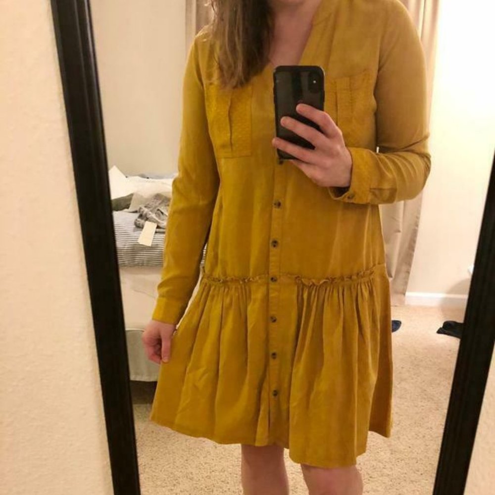 Anthropologie Marlie Button-Front Tunic dress - Picture 6 of 6